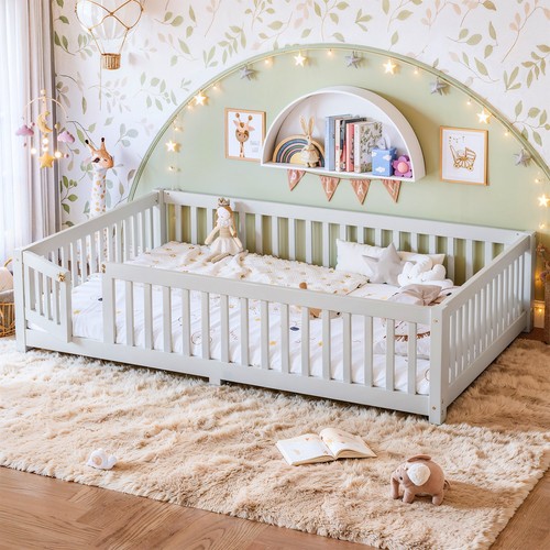 Kids floor bed guardrails - kids, w/