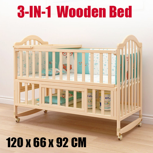 Wooden children bed in - wooden, children's