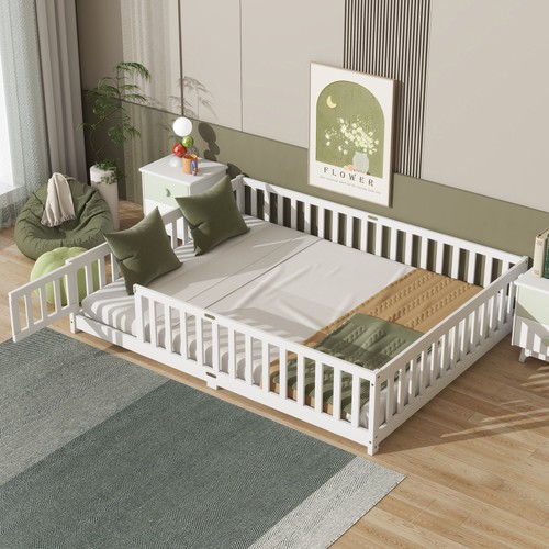 Queen floor bed with - queen, safety