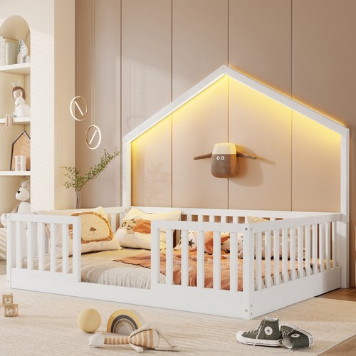 Full size floor bed fence - size, w/fence