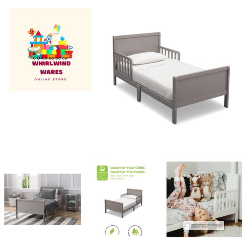 Fancy wood toddler bed - wood,